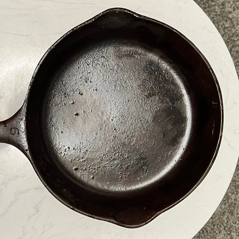 Wagner Ware Iron Skillet #6 Sidney -O- Cast 1056 N 9